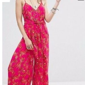 Free people wide leg jumpsuit